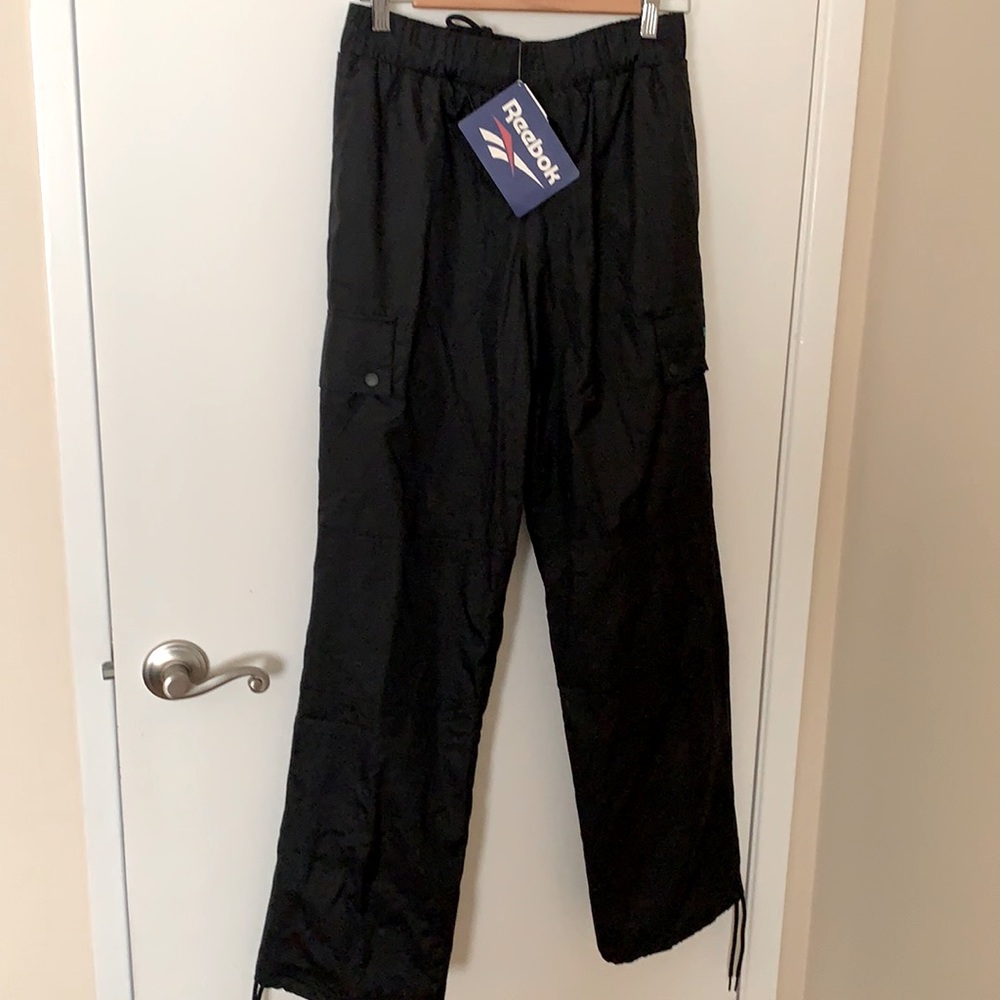 REEBOK CARGO TRACK PANTS size small NWT